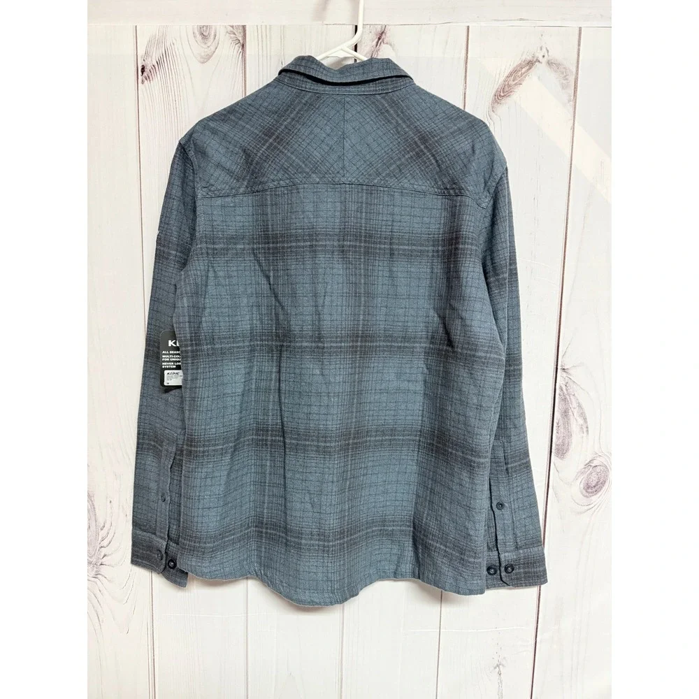 KÜHL Men's Deviatr Shirt Jac Medium Overcast Plaid NWT Button Up Jacket